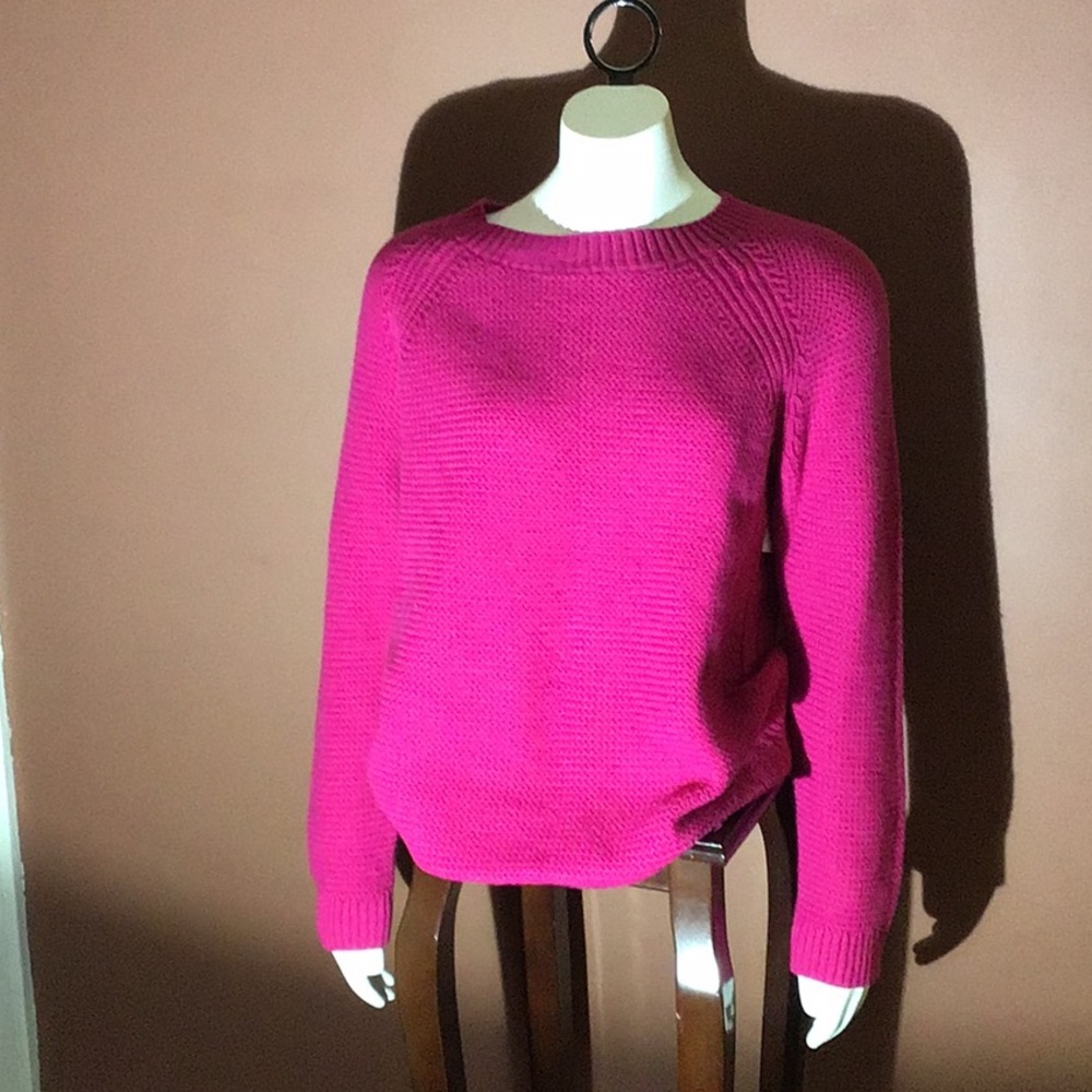 Fuchsia Talbots Sweater—-Large